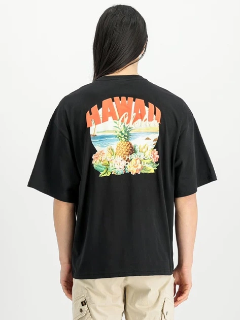 Koszulka męska bawełniana Alpha Industries X156535-03 XL Czarna - obraz 2