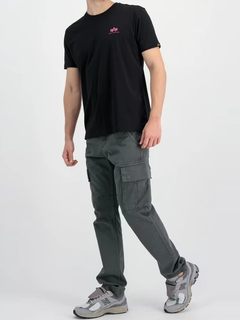 Koszulka męska bawełniana Alpha Industries X188505-693 XL Czarna - obraz 2