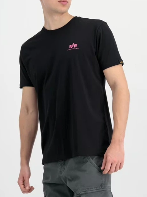 Koszulka męska bawełniana Alpha Industries X188505-693 M Czarna - obraz 1