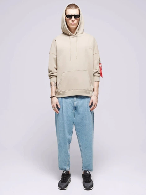 Худі чоловіче Alpha Industries 146335679 L Бежеве (800070330243) - зображення 3