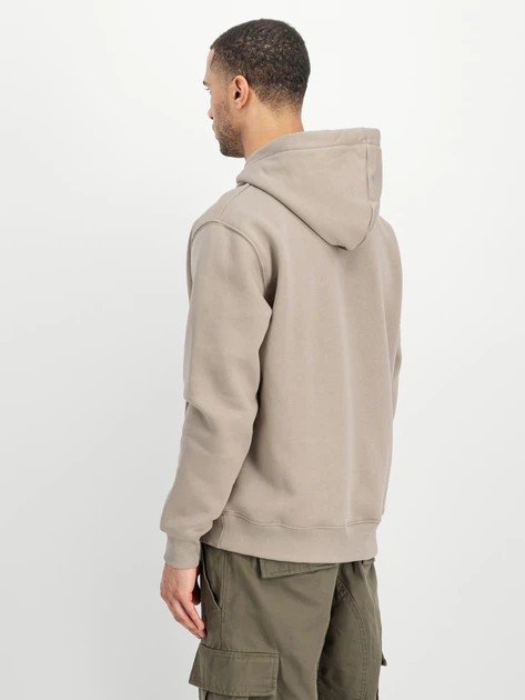 Bluza męska z kapturem kangurka Alpha Industries 196318679 S Beżowa - obraz 2