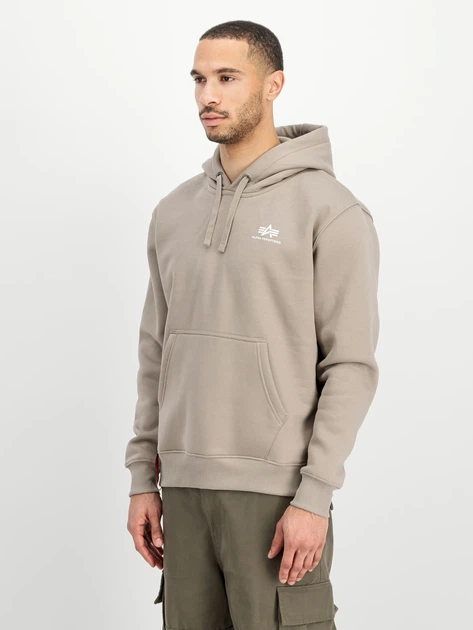 Bluza męska z kapturem kangurka Alpha Industries 196318679 L Beżowa - obraz 1