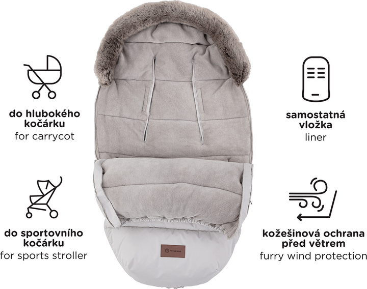 Śpiworek zimowy Petite&Mars Comfy 4 w 1 Veritable Khaki (8596202007272) - obraz 16