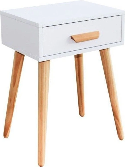 Набір приліжкових тумбочек ModernHome by Multistore Білі 2 шт. (WYJ-085-2 WHITE) - зображення 2