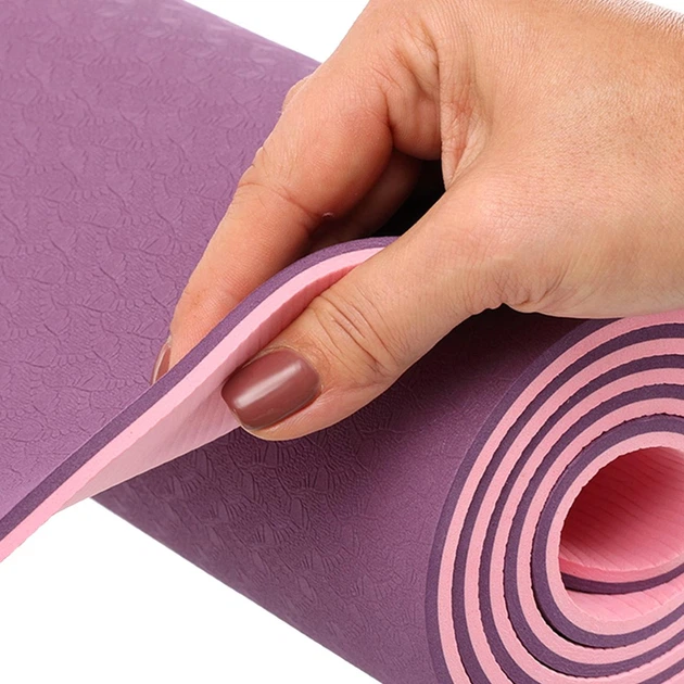 Коврик для фитнеса двухслойный TPE Zelart Yoga Mat 7675 размер 183x61x0,6см Violet-Pink - Фото 6 Коврик для фитнеса двухслойный TPE Zelart Yoga Mat 7675 размер 183x61x0,6см Violet-Pink - изображение 6