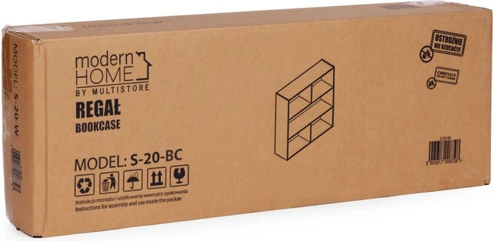 Стелаж ModernHome by Multistore сучасний 3-рівневий Чорний (S-20-BC) - зображення 5