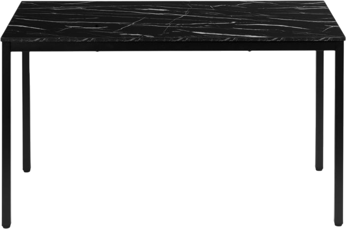 Обідній стіл ModernHome by Multistore 120 x 60 см Чорний мармур (NORD-MRBC-BC) - зображення 2
