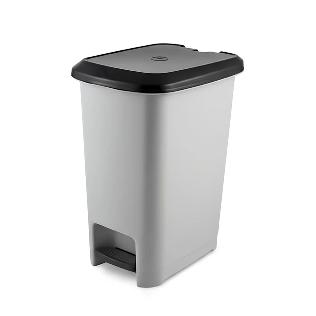 Відро для сміття з педаллю пластиковий з кришкою, 40 л, Сірий (076-GRAY) - зображення 9