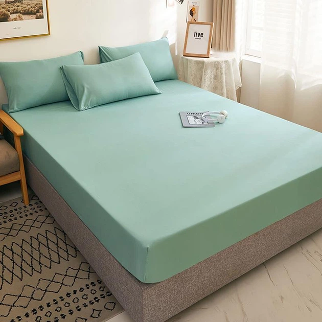 Простыня на резинке Softable Fabric 180×200 , мятный— мягкая, плотная, комфортная (KT7006046) - изображение 3