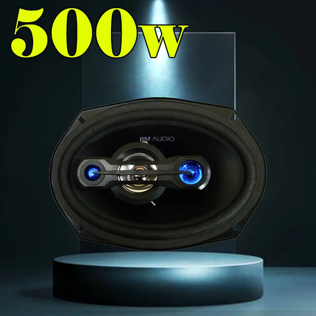 Автоакустика 6" x 9" (15 x 23 см) 500W 4-х смугові колонки овальні динаміки BOSCHMANN XJ3-996B - изображение 7
