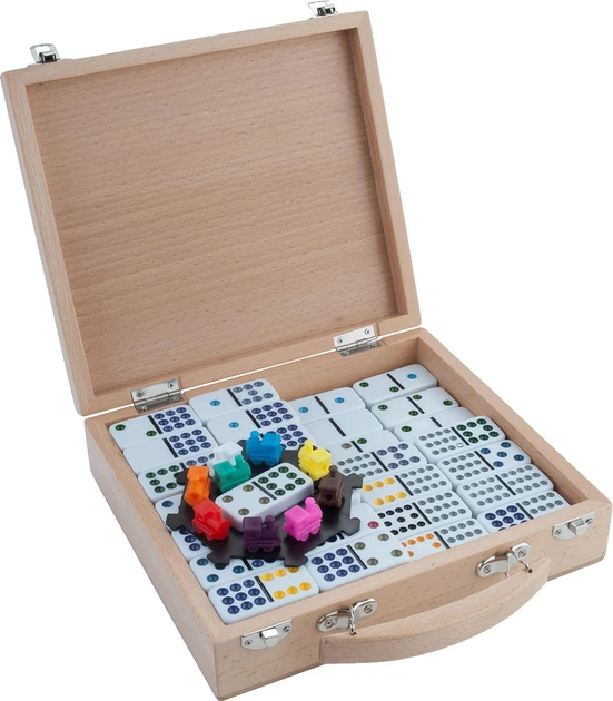 Gra planszowa Longfield Drewniana skrzynia na meksykański pociąg Double 12 wersja niemiecka 250150 (8716096013054) - obraz 2