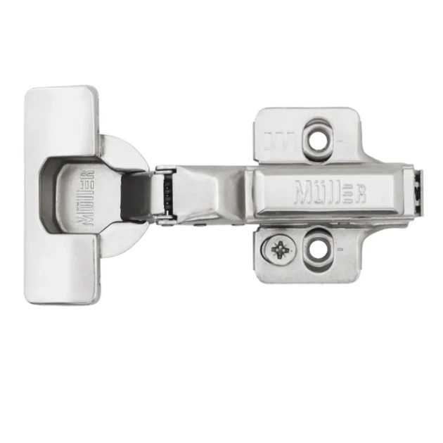 Петля Muller Profi Line напівнакладна 105° Clip-On D=35мм з доводчиком 3D регулювання (MP0033) - Фото 2 Петля Muller Profi Line напівнакладна 105° Clip-On D=35мм з доводчиком 3D регулювання (MP0033) - изображение 2