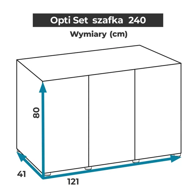 Шафа під акваріум AQUAEL 132638 з дверима 121 x 41 x 80 см Сіра (5905546342391) - зображення 13