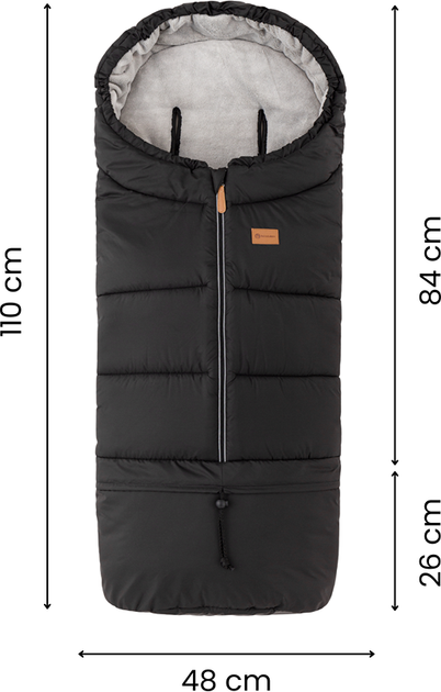 Śpiworek zimowy Petite&Mars Jibot 3 w 1 Quiet Grey (8596202010494) - obraz 6