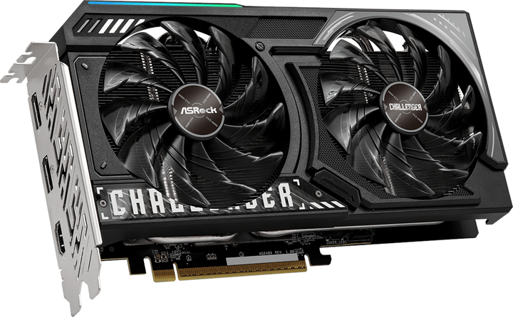 Відеокарта ASRock PCI-Ex Radeon RX 9060 XT Challenger  OC 16GB GDDR6 (128bit) (3290/20000) (HDMI, 2 x DisplayPort) (RX9060XT CL 16GO) - зображення 3