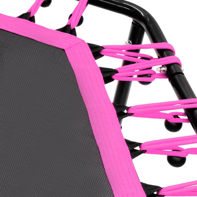 Фитнес батут с ручкой King Sport 130см Pink усиленная стальная рама, 42 амортизатора - изображение 9