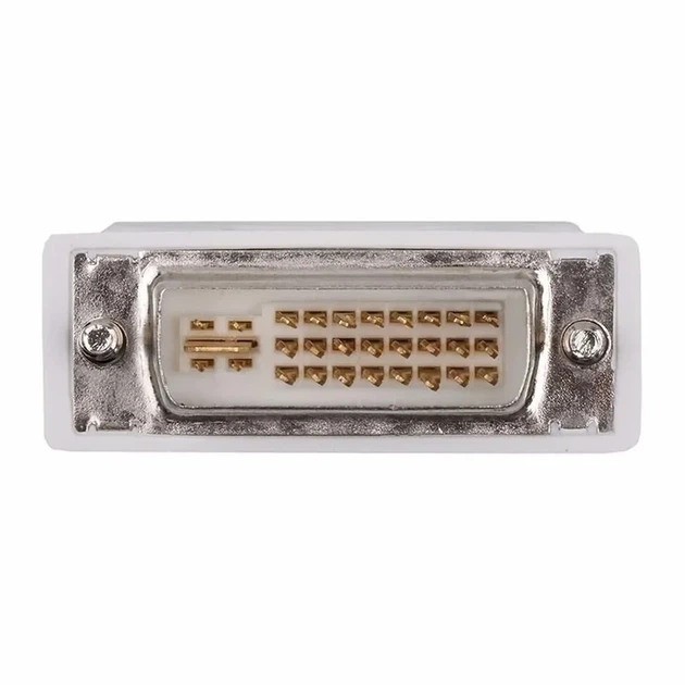 Переходник DVI-I 24+5pin to VGA 15pin белый - изображение 4