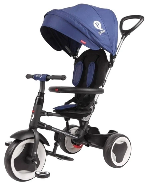 Rowerek trójkołowy Milly Mally Qplay Rito Niebieski 3838 (5061047480052) - obraz 1