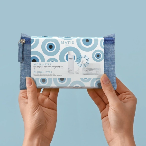 Набір для догляду за обличчям Matis Regard Крем для очей Global Eyes 15 мл + Міцелярна рідина для демакіяжу очей Micell Eyes 30 мл + Лопатка для нанесення продукту (3579209010624) - зображення 2