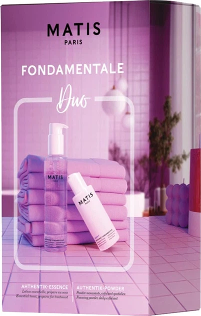Zestaw do pielęgnacji twarzy Matis Reponse Fondamentale Authentik Puder oczyszczający delikatny 50 g + Tonik oczyszczający 200 ml (3579209010280) - obraz 3