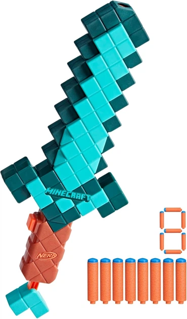 Blaster Hasbro Nerf N Series MINECRAFT Diamond Sword (5010996319210) - obraz 2