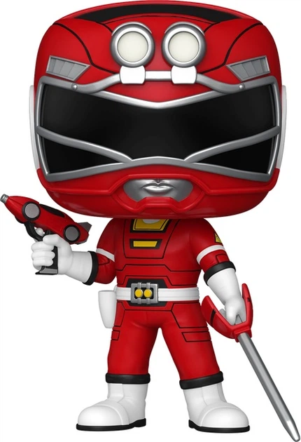 Фігурка Funko Pop Television Power Rangers Turbo Red Turbo Ranger 9 см 86270 (889698862707) - зображення 2