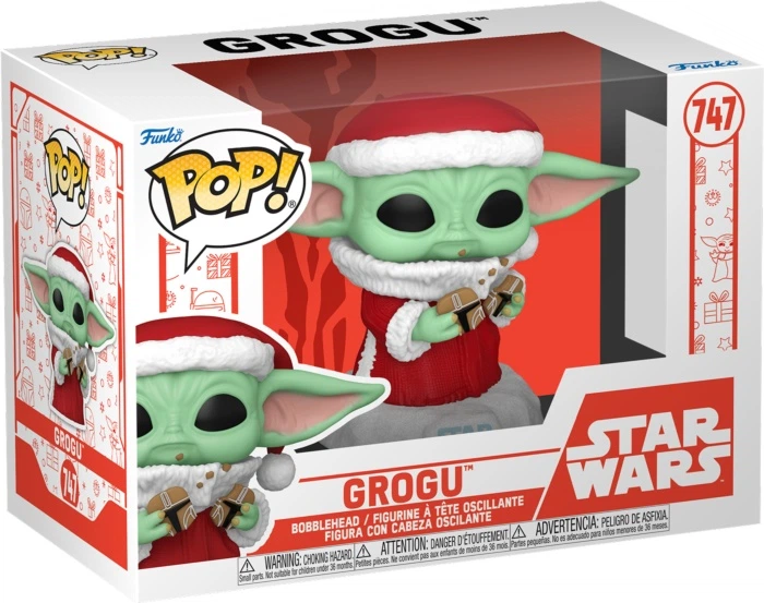 Фігурка Funko Pop Disney Star Wars Mandalorian Holiday Grogu 9.5 см 80009 (889698800099) - зображення 1