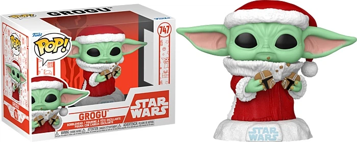 Фігурка Funko Pop Disney Star Wars Mandalorian Holiday Grogu 9.5 см 80009 (889698800099) - зображення 3