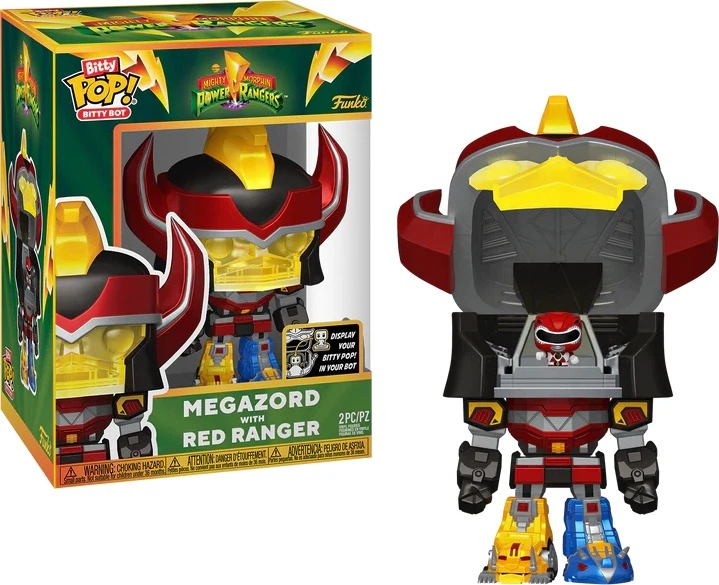 Набір фігурок Funko Bitty Pop Power Rangers Megazord with Red Ranger 11.9 см + 2.2 см 83644 (889698836449) - зображення 2