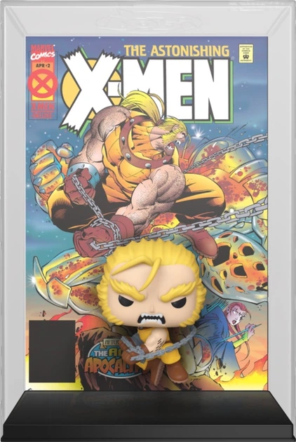 Фігурка Funko Pop Comic Covers Marvel X-Men -Sabretooth 10 см 84426 (889698844260) - зображення 3