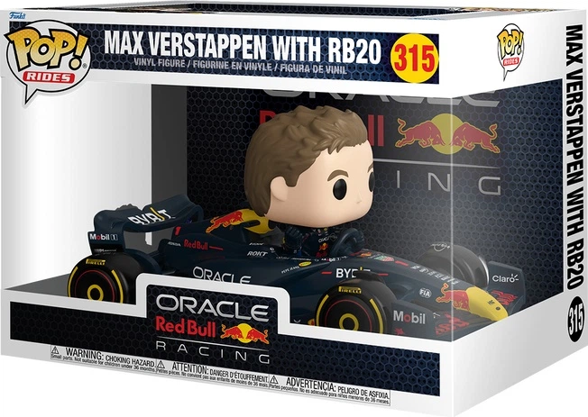 Figurka Funko Pop Rides Super Deluxe Red Bull Verstappen with RB20 10.9 cm 83921 (889698839211) - obraz 1