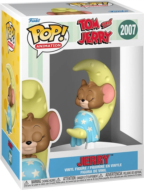 Figurka Funko Pop Animation Tom and Jerry Jerry on Cheese Moon 9.4 cm 86281 (889698862813) - obraz 1