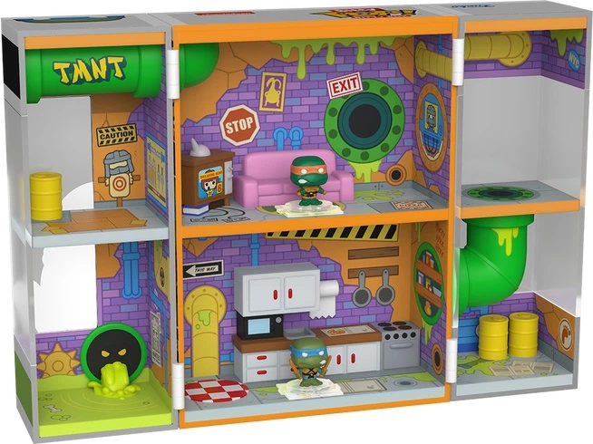 Набір іграшок Funko Bitty Pop Box Teenage Mutant Ninja Turtles Sewer Lair 85537 (889698855372) - зображення 2