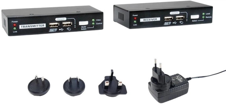 КВМ-подовжувач LevelOne KVM-9036 KVM over Cat.5 (4015867229576) - зображення 5