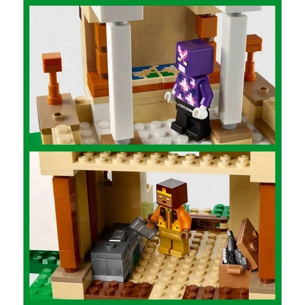 3D Конструктор MyWorld «Крепость Железного Голема» в стиле Minecraft трансформер 2 в 1 для эпических приключений и сражений 998 деталей (MH4442) - изображение 6