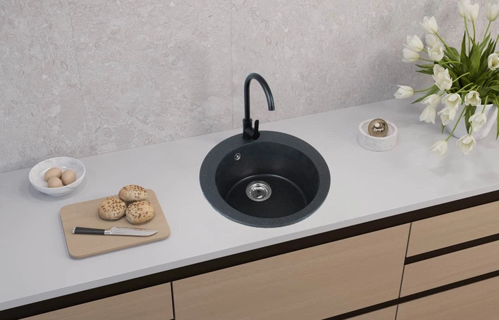 Zlew kuchenny Alveus Victoria 9811091SEN Czarny - obraz 3