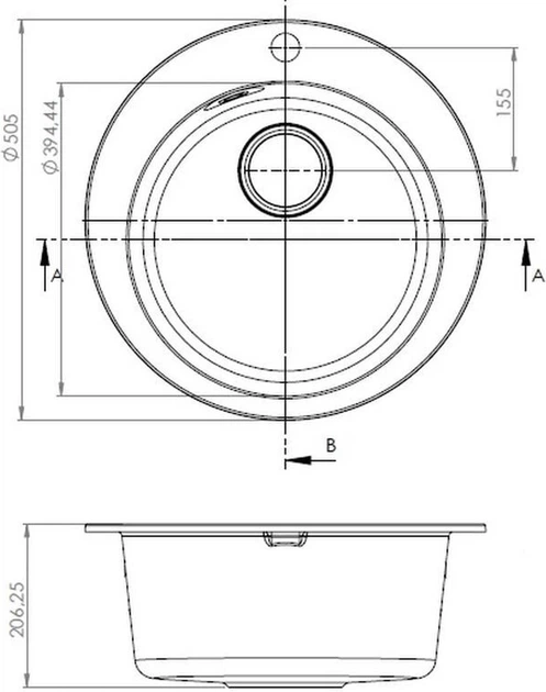 Zlew kuchenny Alveus Victoria 9811091SEN Czarny - obraz 4