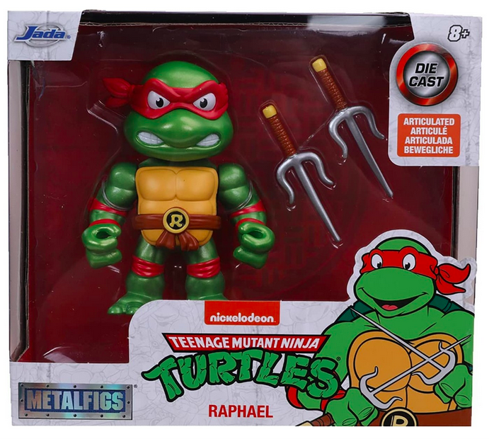Figurka metalowa Jada Wojownicze Żółwie Ninja 4 Raphael 10 cm 253283001 (4006333071171) - obraz 5