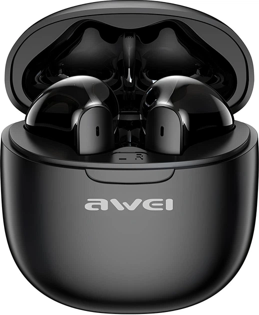 Навушники Awei T68 ENC TWS Black (AWE000262) - зображення 1