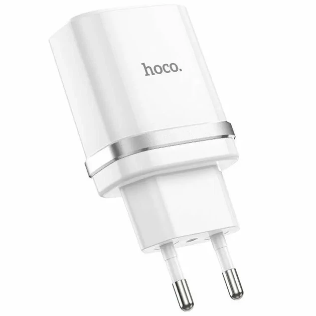 Мережеве Зарядне Hoco C12Q Smart 1USB 3A QC3.0 18W White - изображение 2