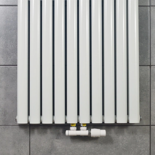 Вертикальный радиатор Ellipse Double 600х1800-10 (50 мм), anticor, белый - изображение 3