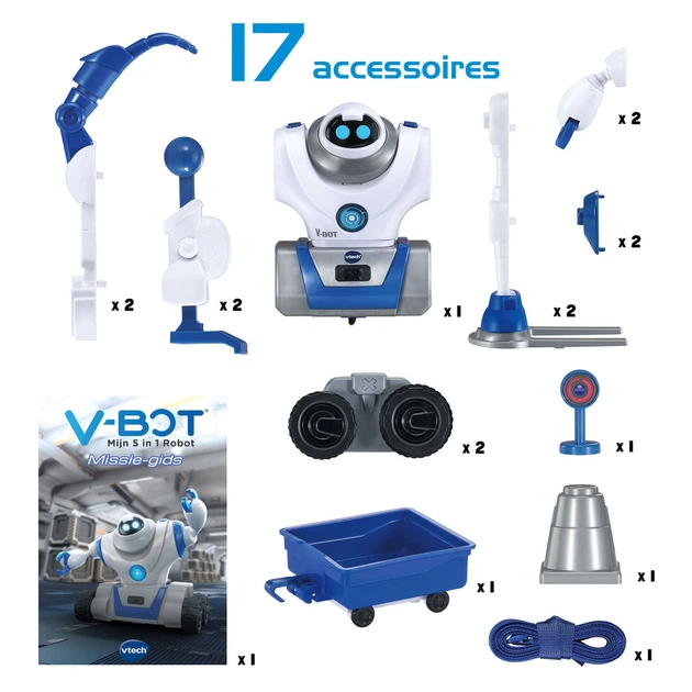 Zabawka interaktywna VTech V-Bot Robot 5 w 1 3830976 (3417765737237) - obraz 2
