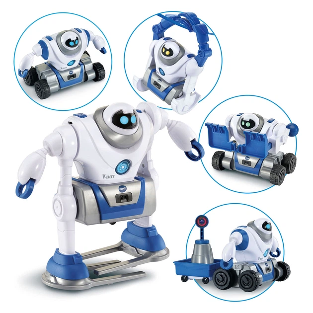 Zabawka interaktywna VTech V-Bot Robot 5 w 1 3830976 (3417765737237) - obraz 3