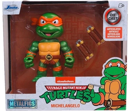 Figurka metalowa Jada Wojownicze Żółwie Ninja 4 Michelangelo 10 cm 253283002 (4006333071188) - obraz 7