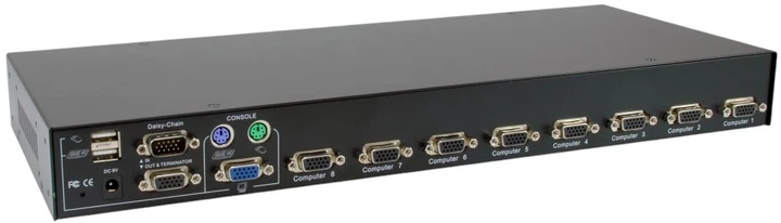 КVM-перемикач LevelOne KVM-3208 8-Port PS/2-USB VGA KVM (4015867229385) - зображення 3