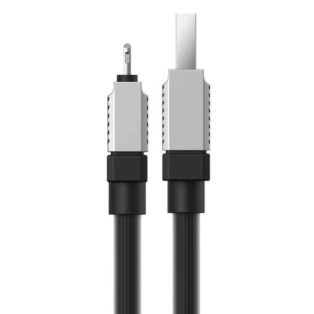 Кабель Baseus USB AM - lightning CoolPlay CAKW000401 2,4A 1m Black - зображення 2