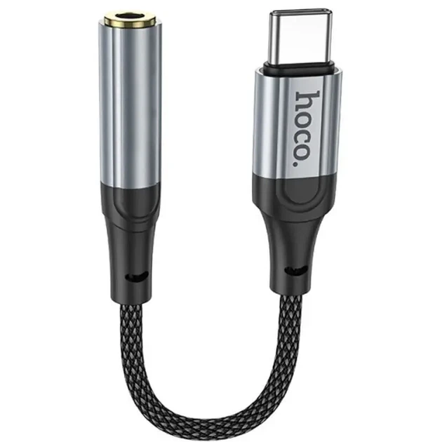 Перехідник HOCO LS36 TYPE-C - AUX 3.5 Black - зображення 2