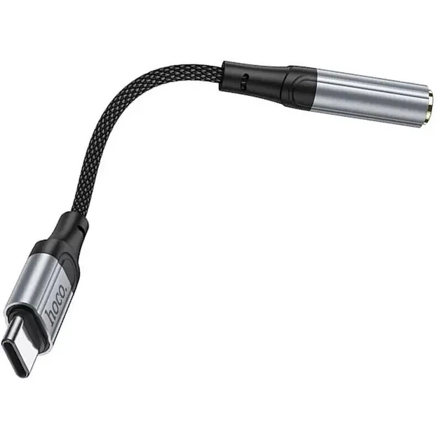 Перехідник HOCO LS36 TYPE-C - AUX 3.5 Black - зображення 4