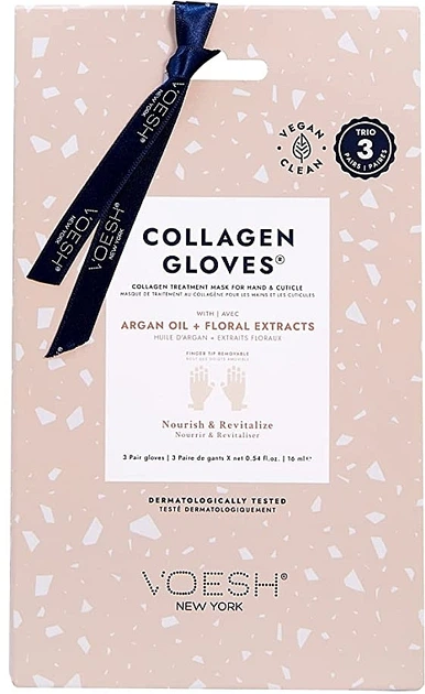 Zestaw maseczek do rąk Voesh Collagen Gloves nawilżający 3x16 ml (818463022381) - obraz 1