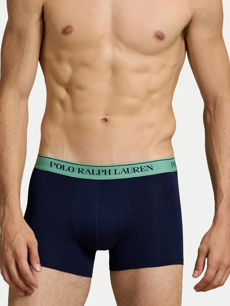 Набір трусів-боксерів чоловічих бавовняних Polo Ralph Lauren 714830299185 XL 3 шт Темно-синій (3616854778018) - зображення 5